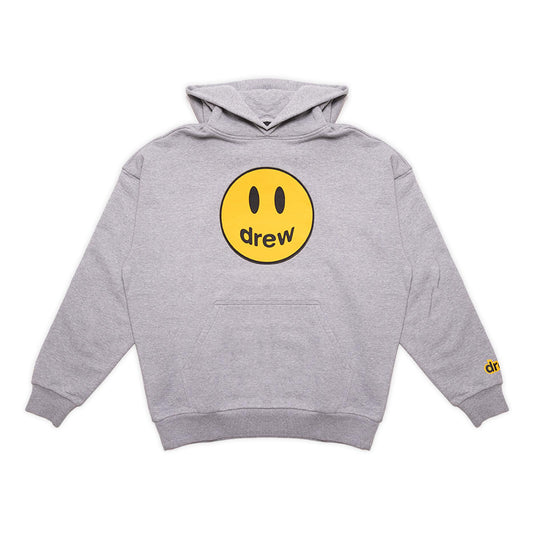 Sweat à capuche mascotte Drew House gris chiné