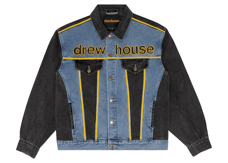 Drew house oversized mascot trucker jacket vintage color block