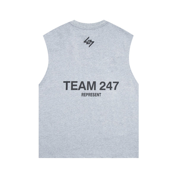 Represent x Marchon Team 247 Oversized Tank Top Ash Grey