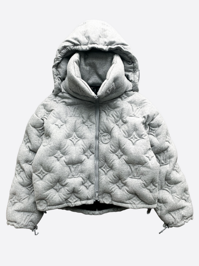Doudoune Boyhood grise Monogram de Louis Vuitton 