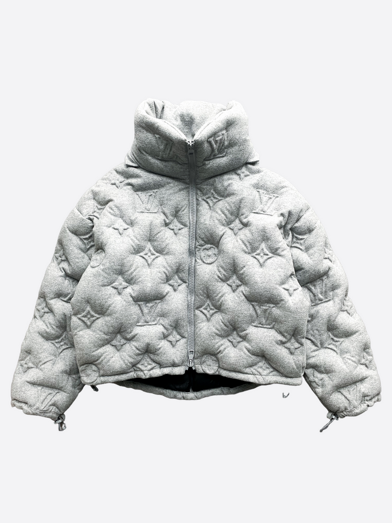 Doudoune Boyhood grise Monogram de Louis Vuitton 