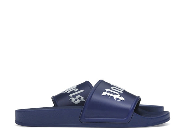 Palm Angels Pool Slides Dark Blue White SS23
