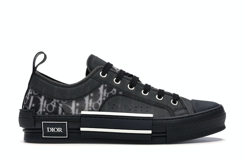 Dior B23 Low Top Canvas Oblique Black