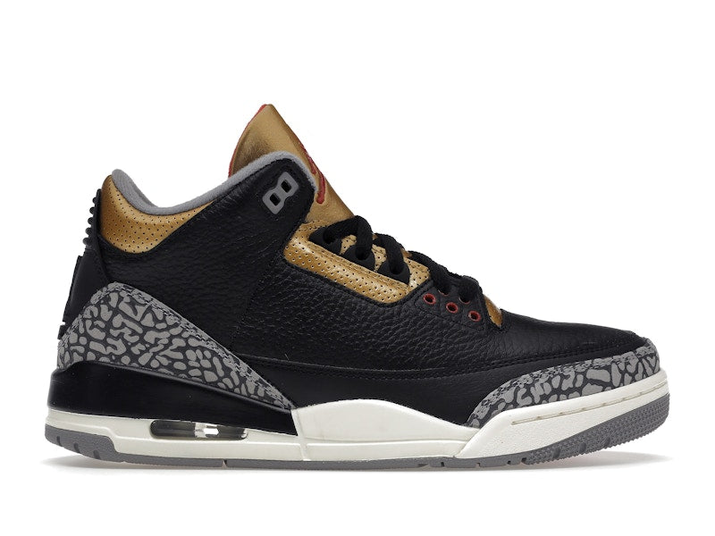 Jordan 3 Retro Black Cement Gold