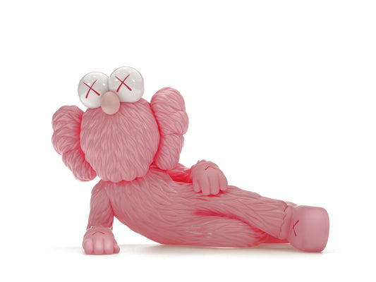 KAWS TIME OFF Figurine en Vinyle Rose