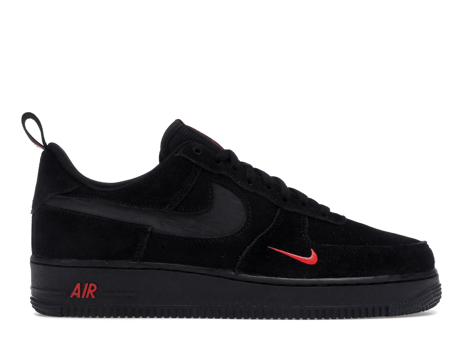 Nike Air Force 1 Low Multi Swoosh Black Crimson Sneaker Store Co