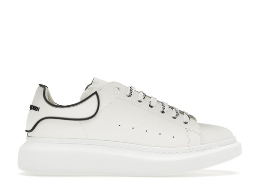 Alexander McQueen Bordure noire blanche surdimensionnée