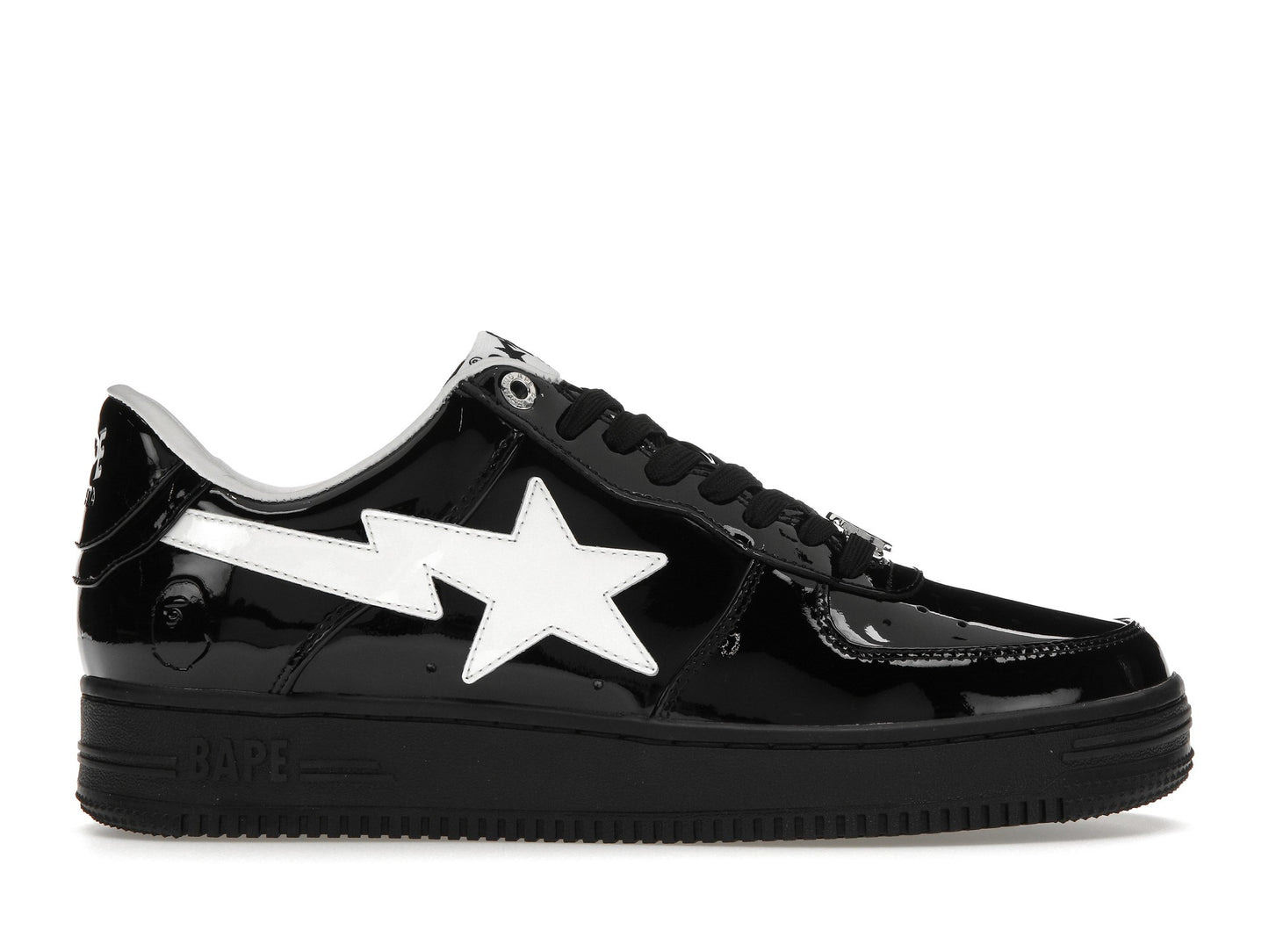 A Bathing Ape Bape Sta #2 Black Patent