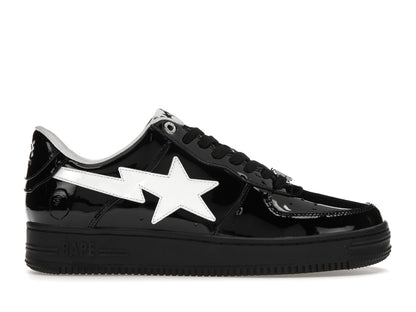 A Bathing Ape Bape Sta #2 Black Patent 