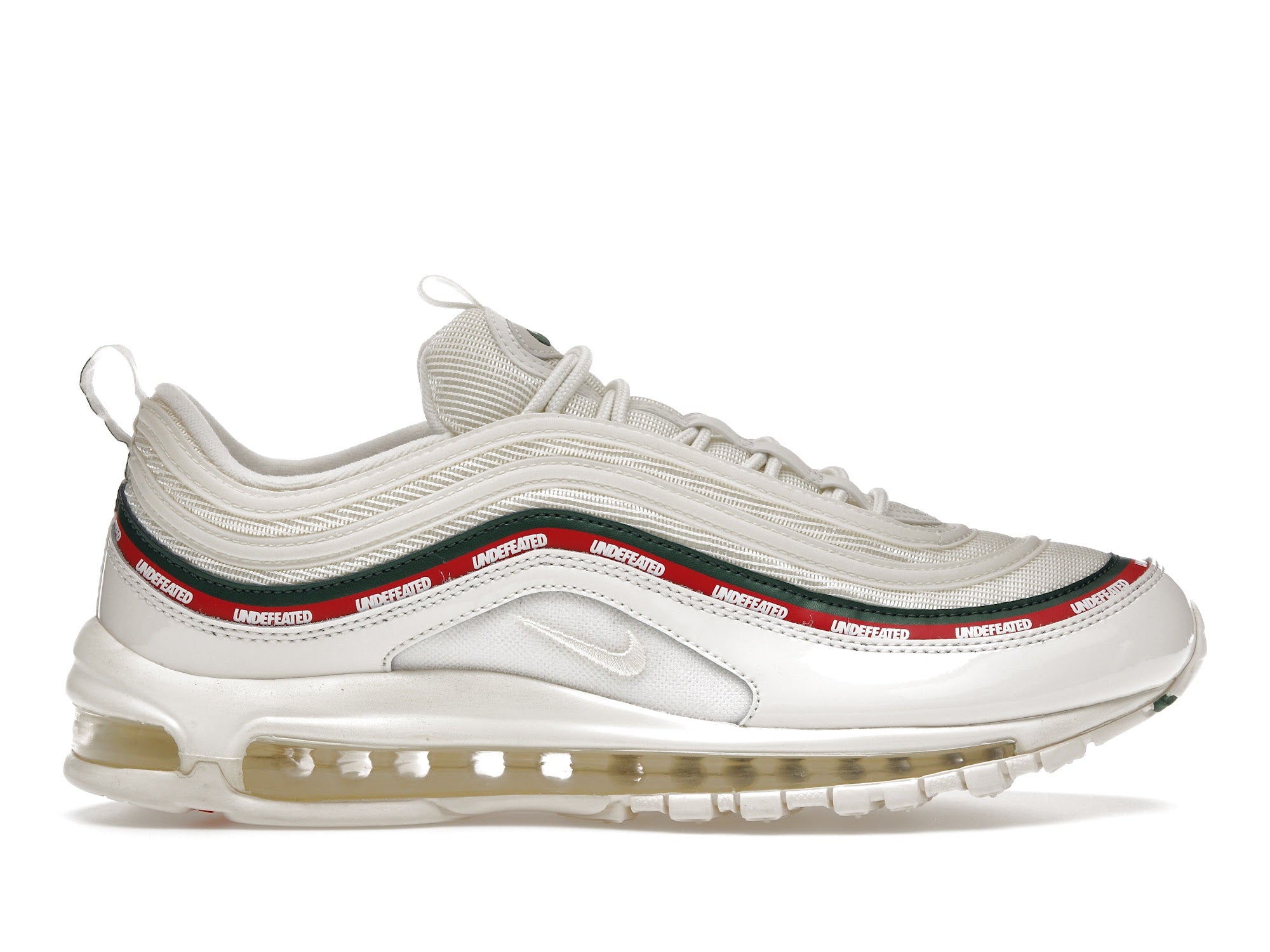 Air max 97 undefeated white green red sneakers hotsell