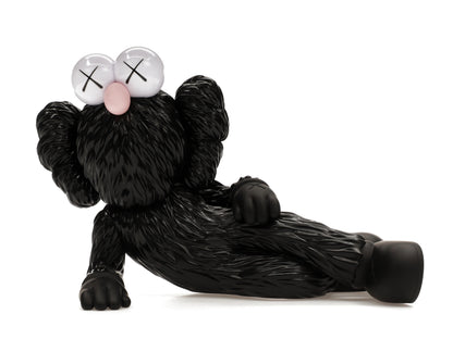 KAWS TIME OFF Figurine en Vinyle Noir