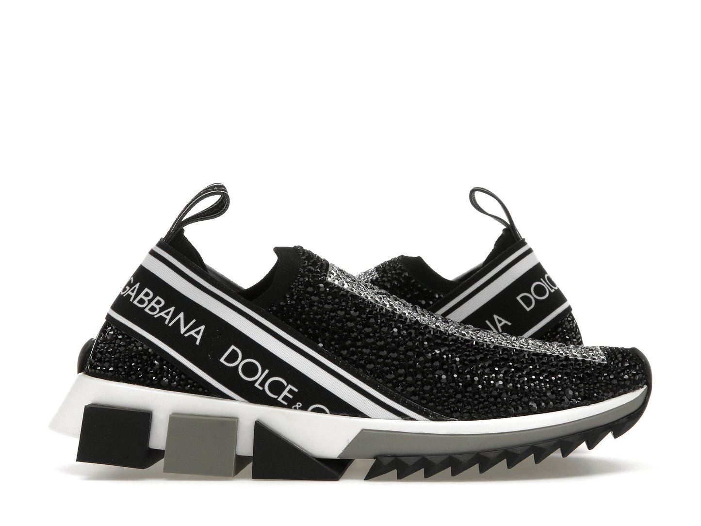 Dolce & Gabbana Sorrento Slip On Black Crystal