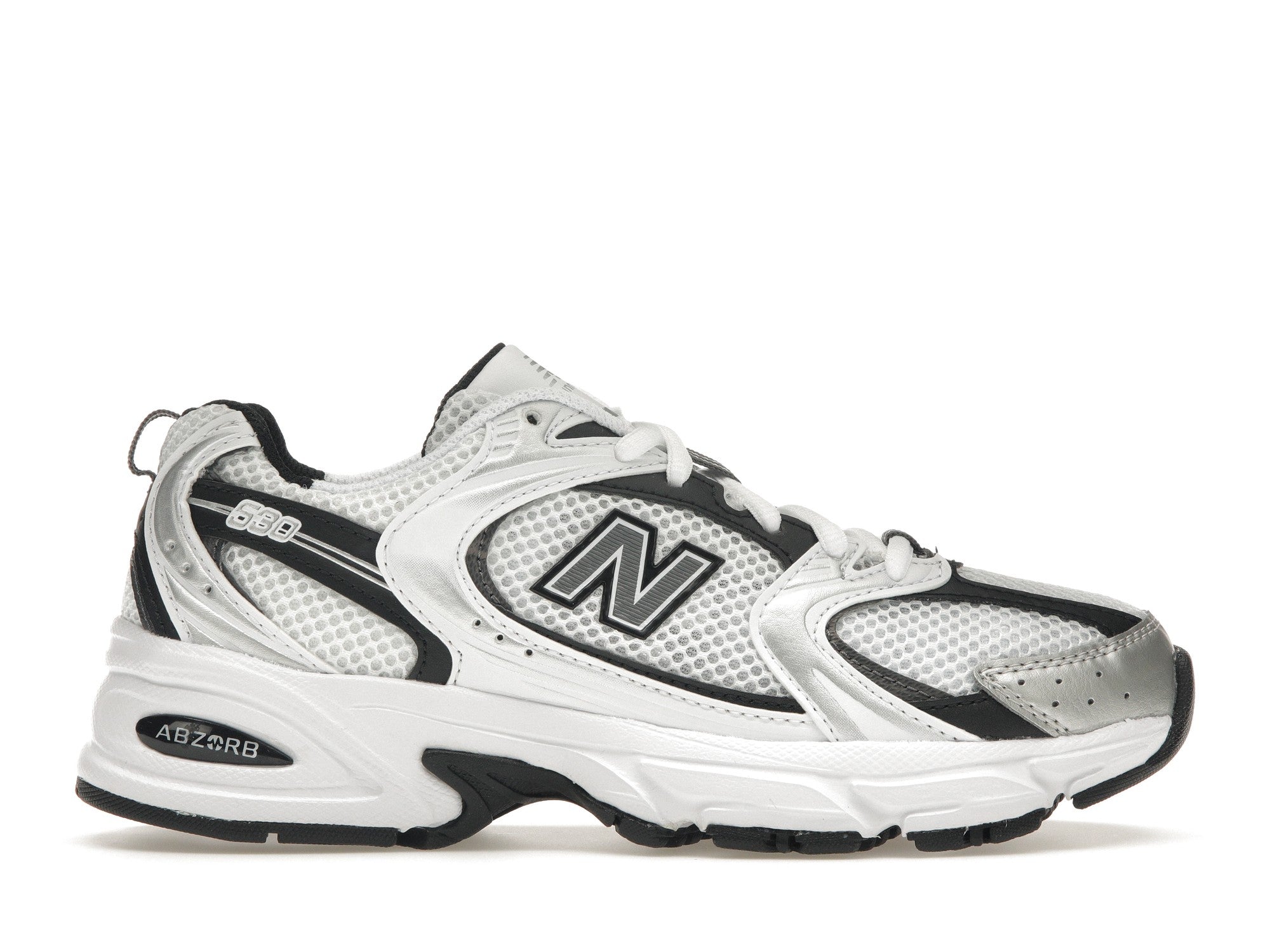 New Balance 530 White Silver Metallic Black Sneaker Store Co