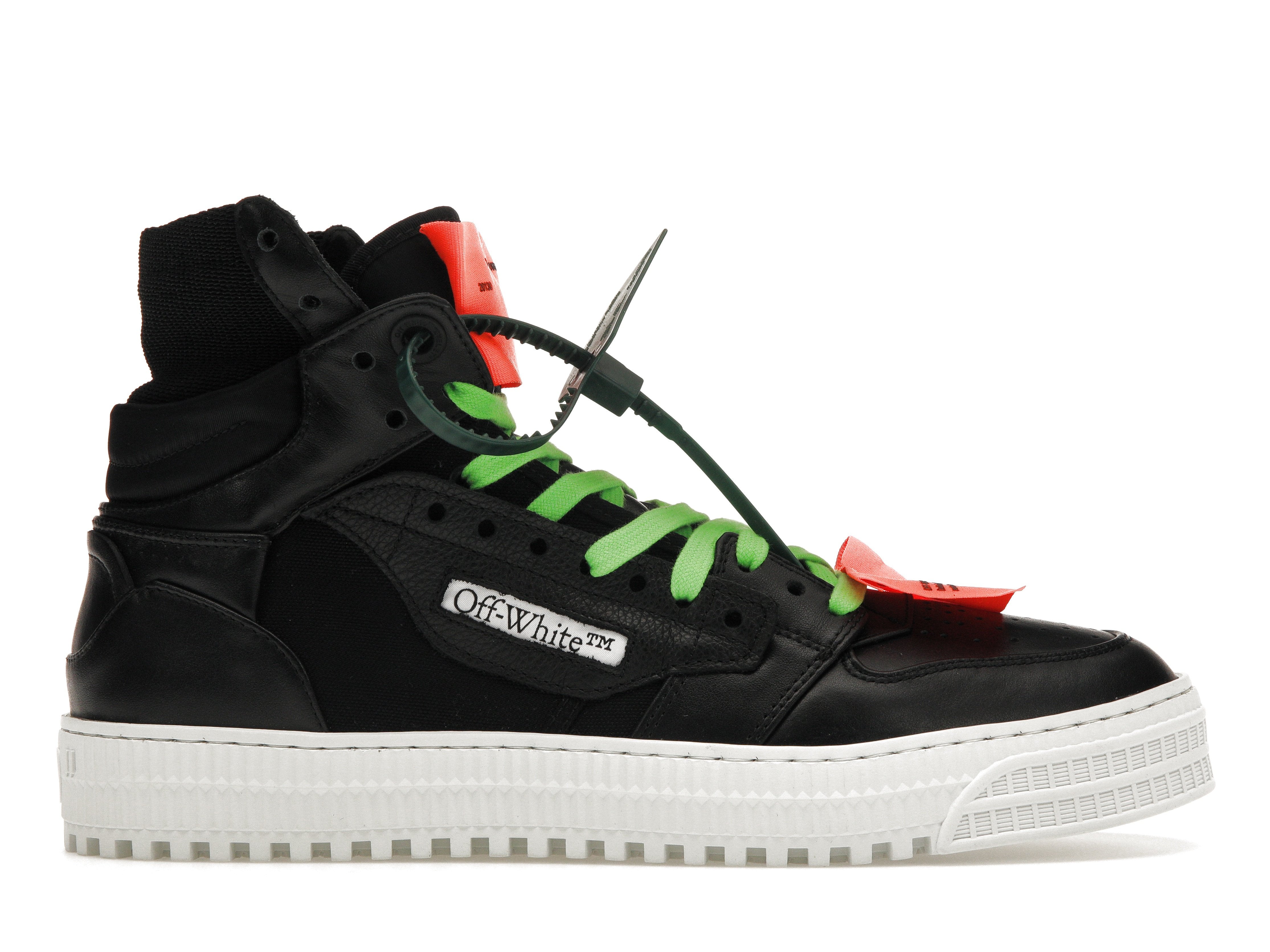 OFF WHITE Off Court 3.0 Black Neon Green Orange Sneaker Store Co