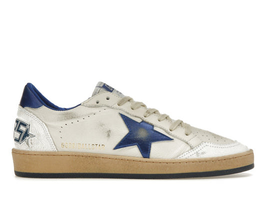 Golden Goose Ball-Star Low Blanc Bluette 