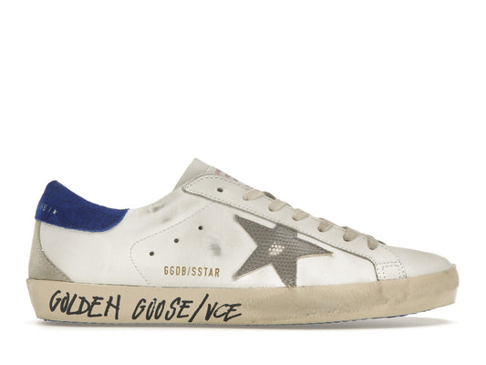 Golden Goose Super-Star White Snake Blue