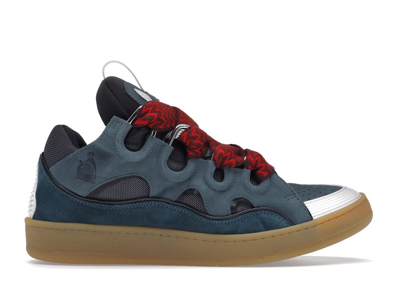 Lanvin Leather Curb Blue Grey