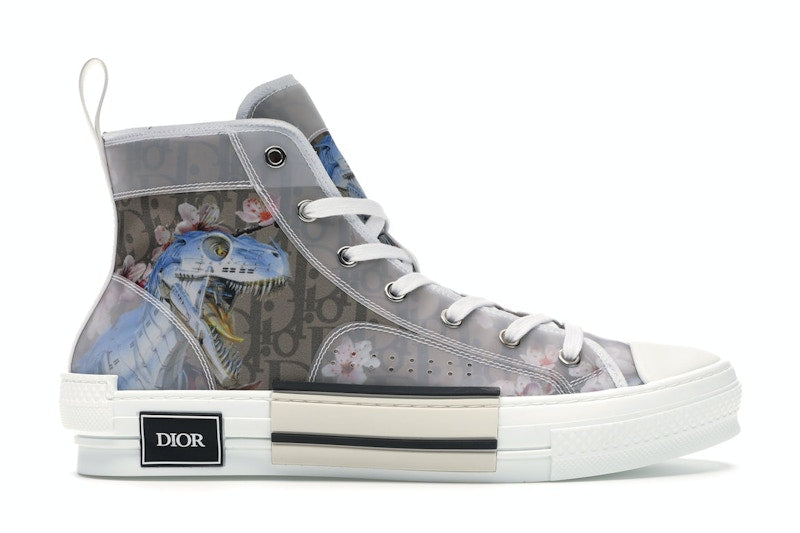 Dior B23 High Canvas Sorayama Dinosaur Brown