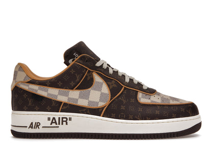 Nike Air Force 1 Low Louis Vuitton Monogram Brown Damier Azur