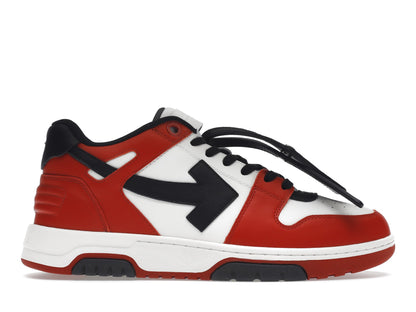 OFF-WHITE Out Of Office OOO Low Tops Black White Red