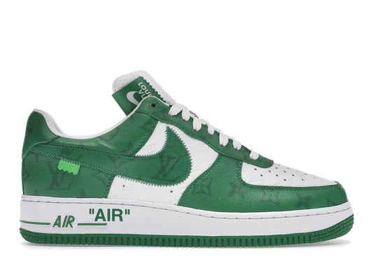 Louis Vuitton Nike Air Force 1 Low By Virgil Abloh White Green 