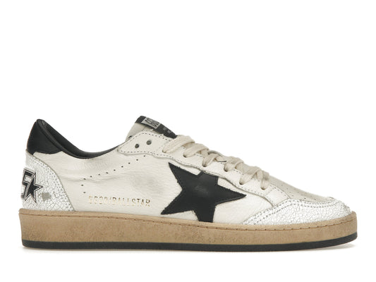 Golden Goose Ball-Star Low Blanc Nappa Étoile Noire