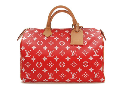 Louis Vuitton Speedy P9 Bandoulière 40 Monogram Leather Red