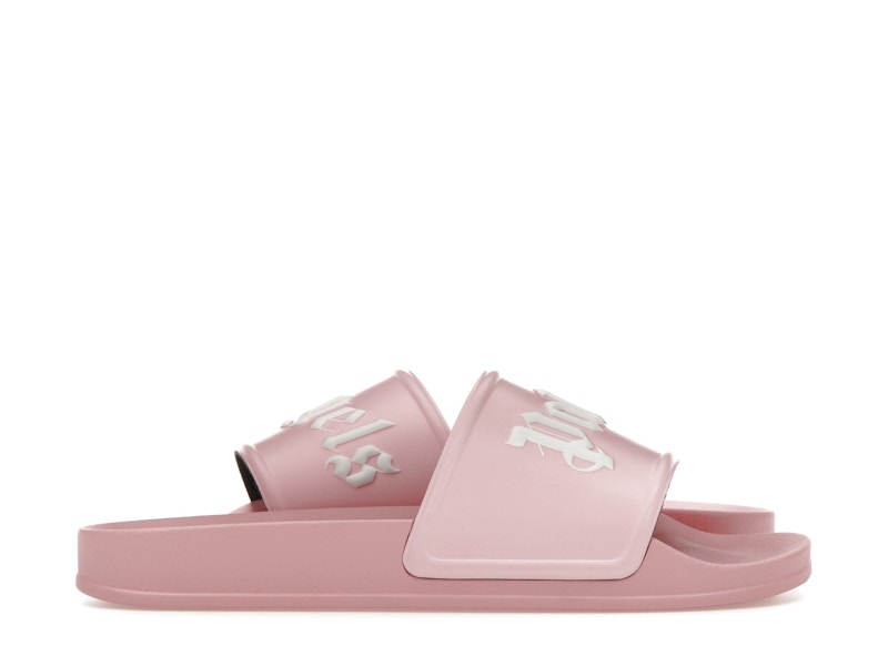 Palm Angels Pool Slides Soft Pink White