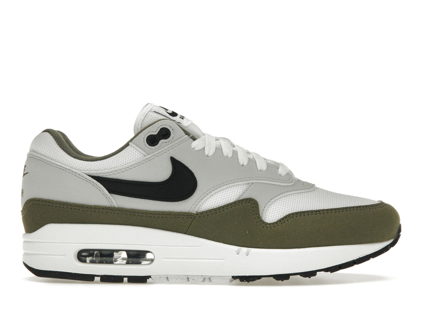 Nike Air Max 1 White Black Medium Olive