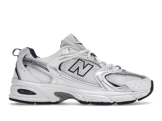 New Balance 530 Blanc Argent Marine