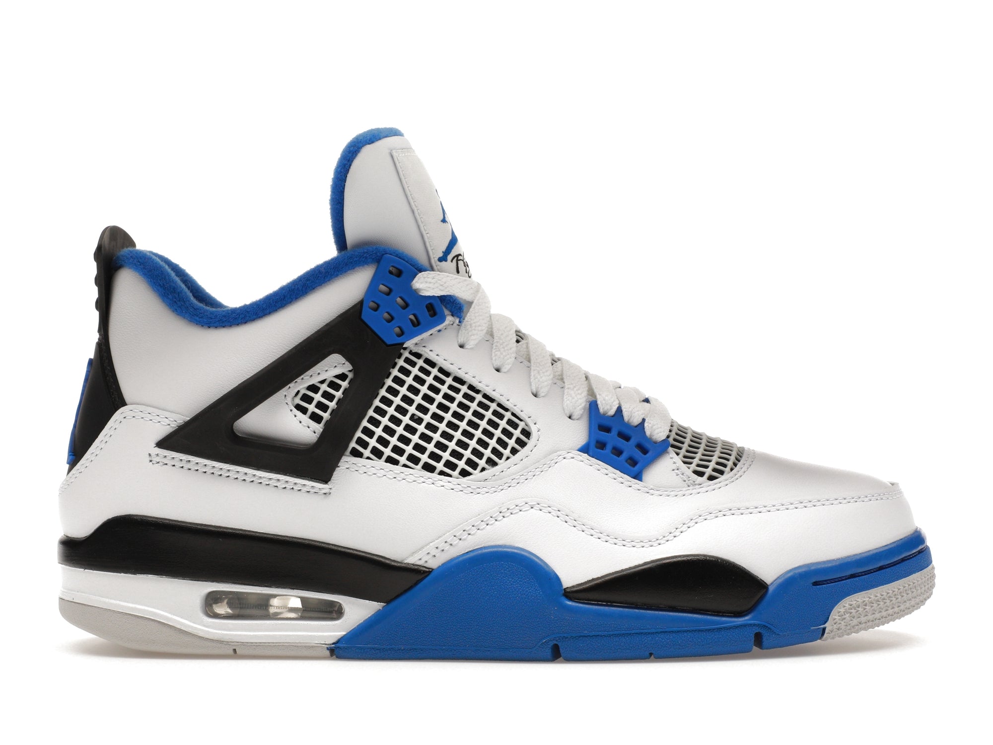 Jordan 4 retro blue and white deals