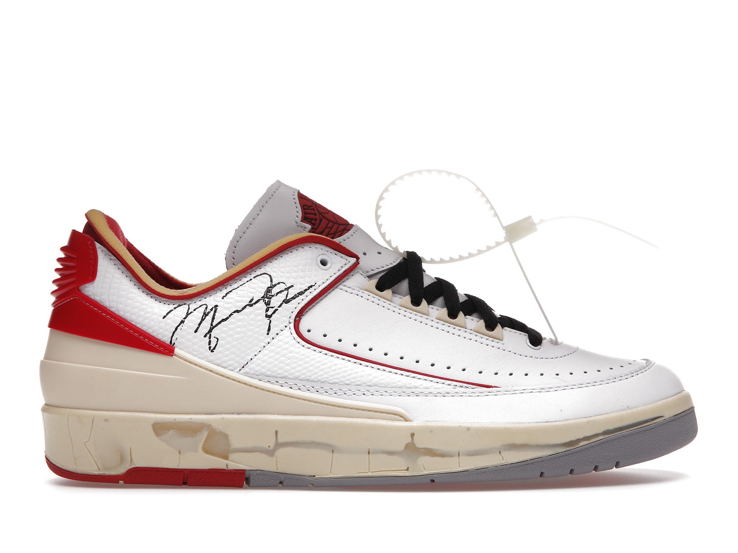 Jordan 2 Retro Low SP Off-White Blanc Rouge