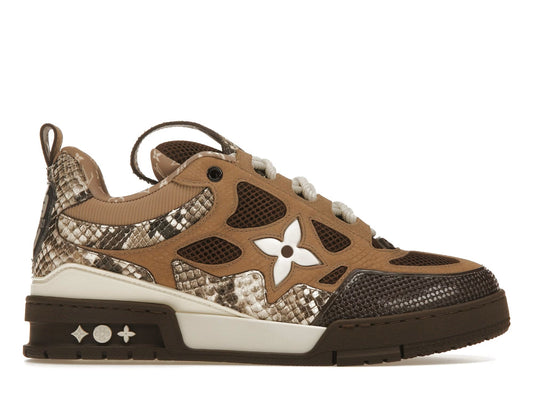 Louis Vuitton Skate Sneaker Brown Snakeskin 