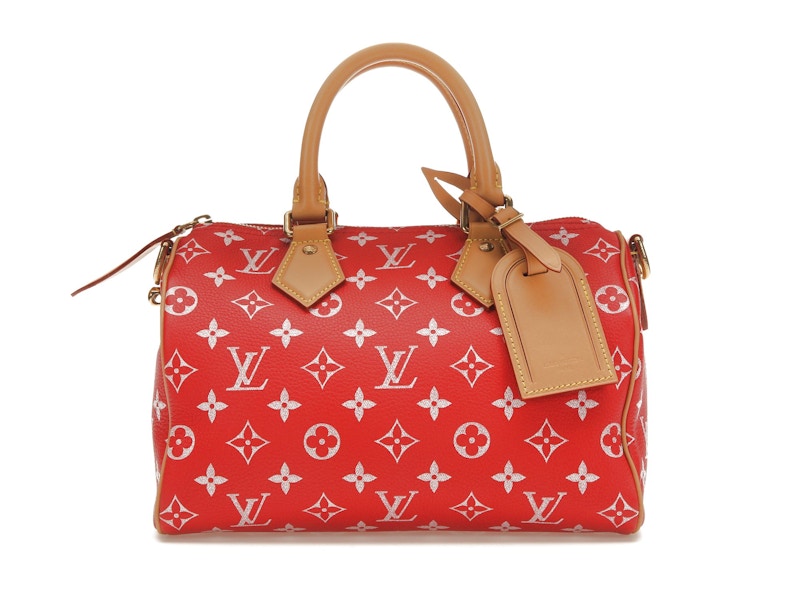 Louis Vuitton Speedy P9 Bandoulière 25 Monogram Leather Red