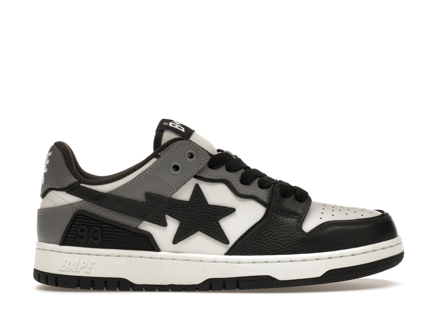 A Bathing Ape Sk8 Sta #5 Black White Grey