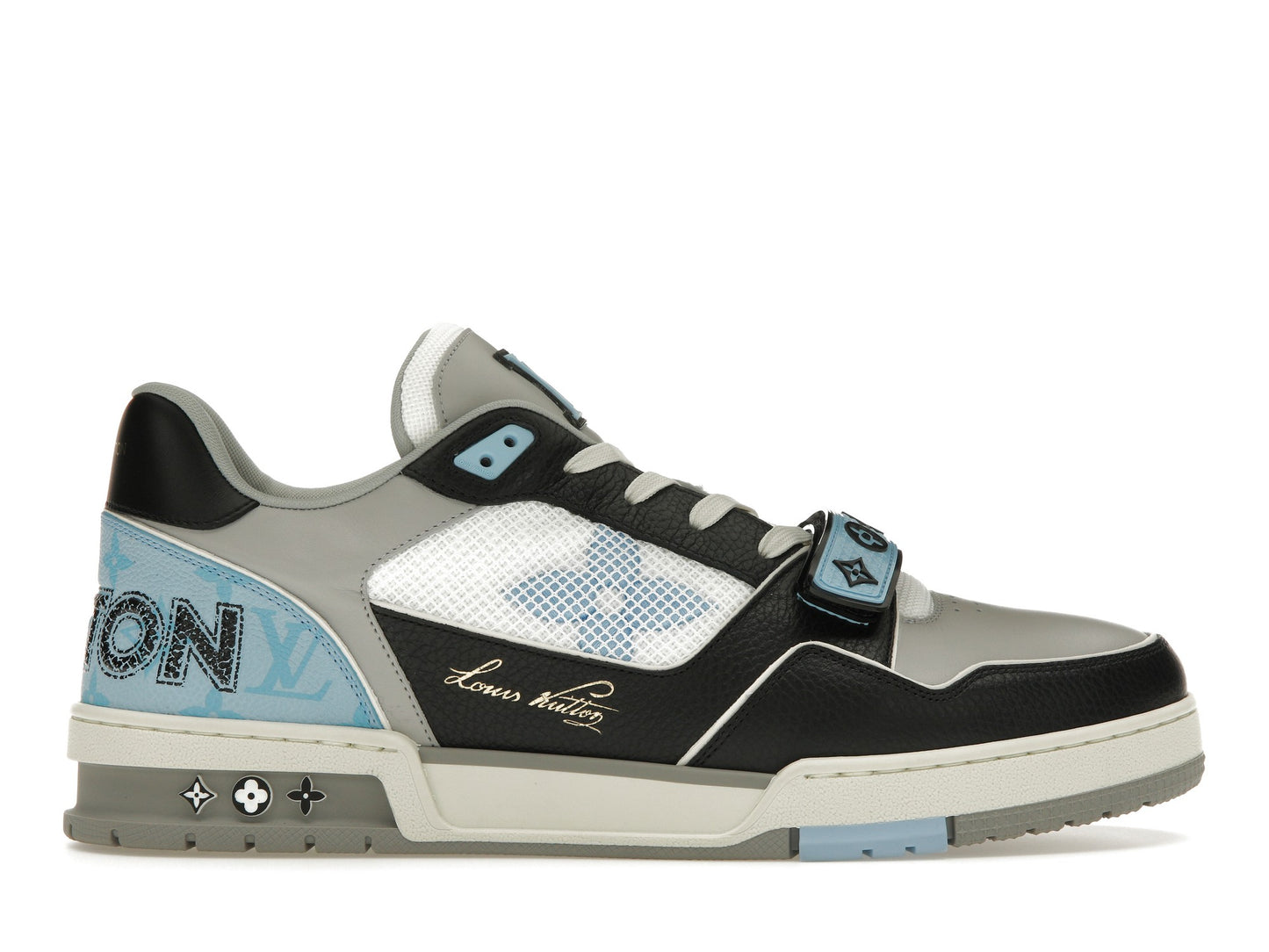 Louis Vuitton LV Trainer Blue Gray Black 