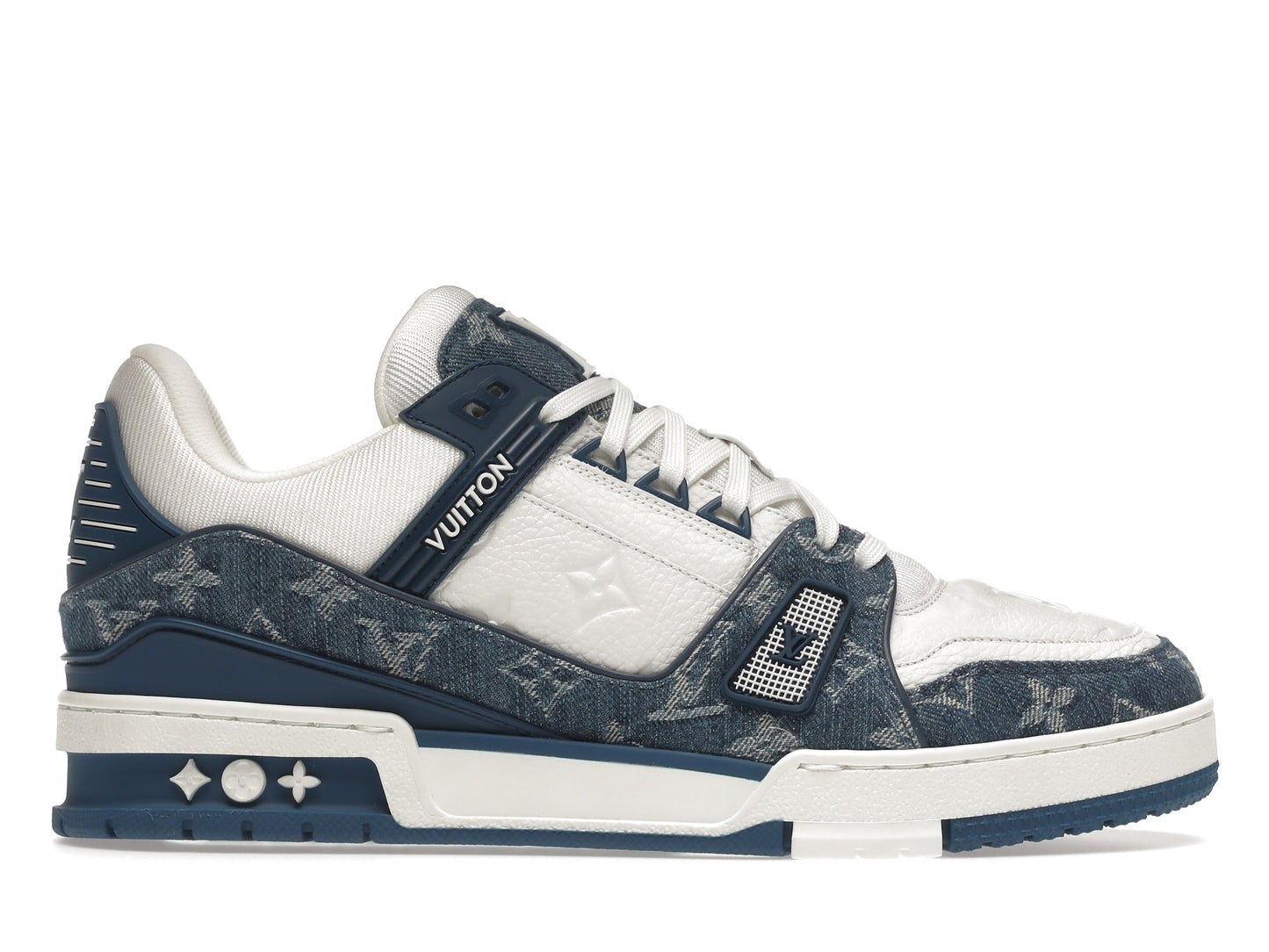 Louis Vuitton LV Trainer Monogram Denim White Blue