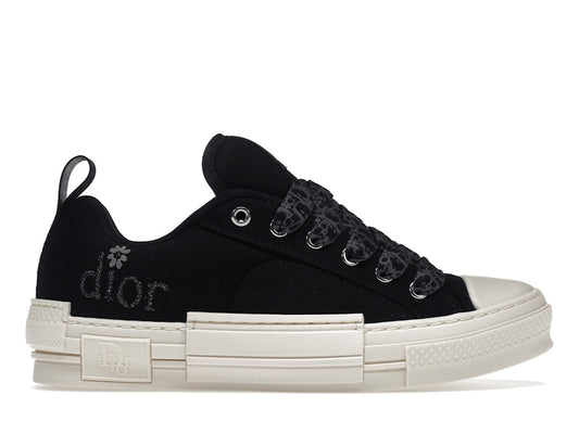 Dior B23 Skater Low Top ERL Black Cotton Canvas 