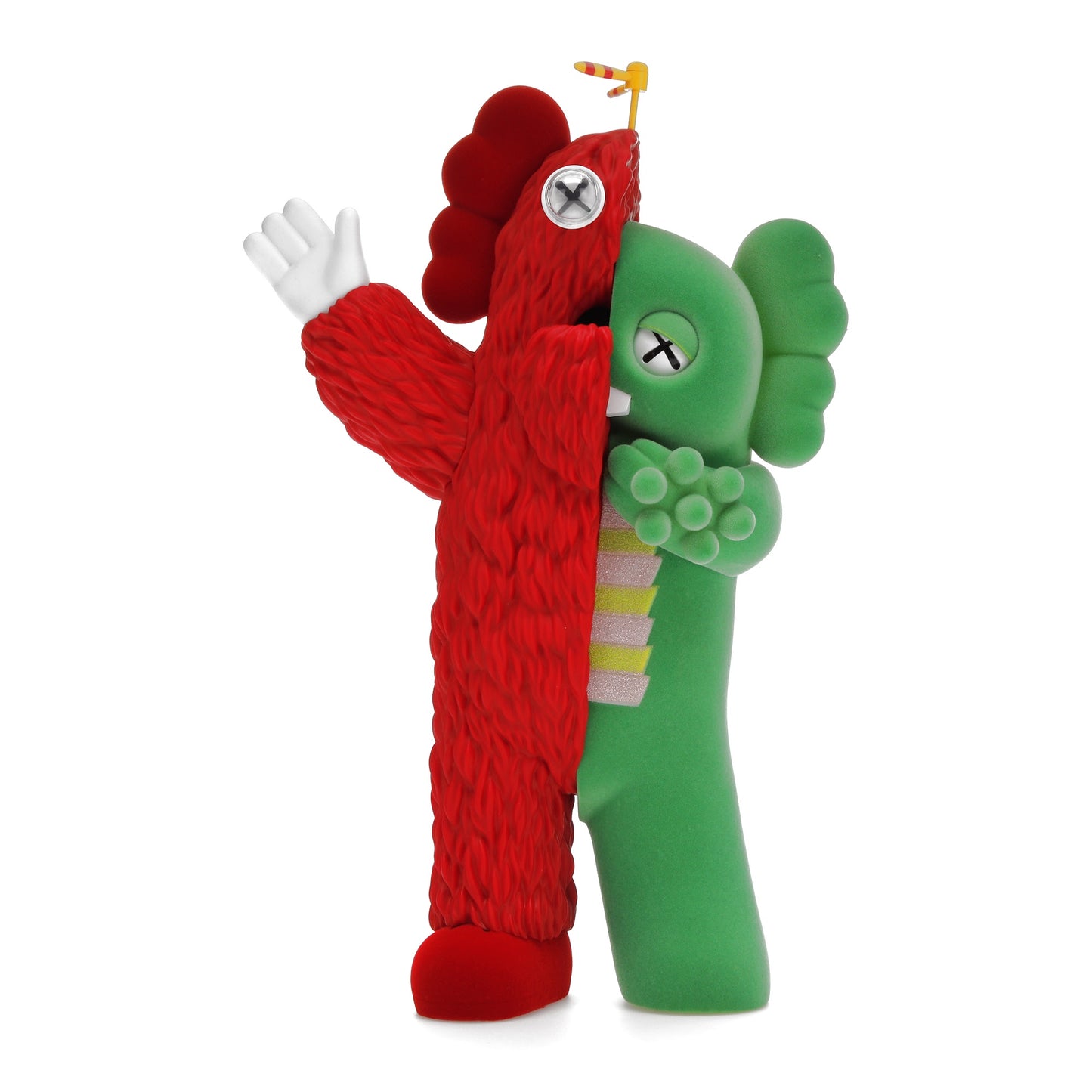 KAWS KACHAMUKKU Vinyl Figure GreenRed