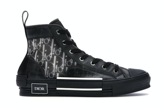 Dior B23 High Top Toile Oblique Noir