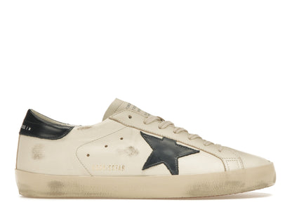 Golden Goose Super-Star Beige Bleu Nuit