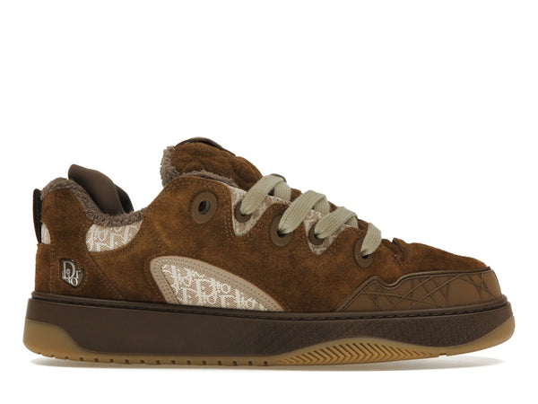 Dior B9S Skater ERL Brown Suede with Brown and Beige Dior Oblique Jacquard