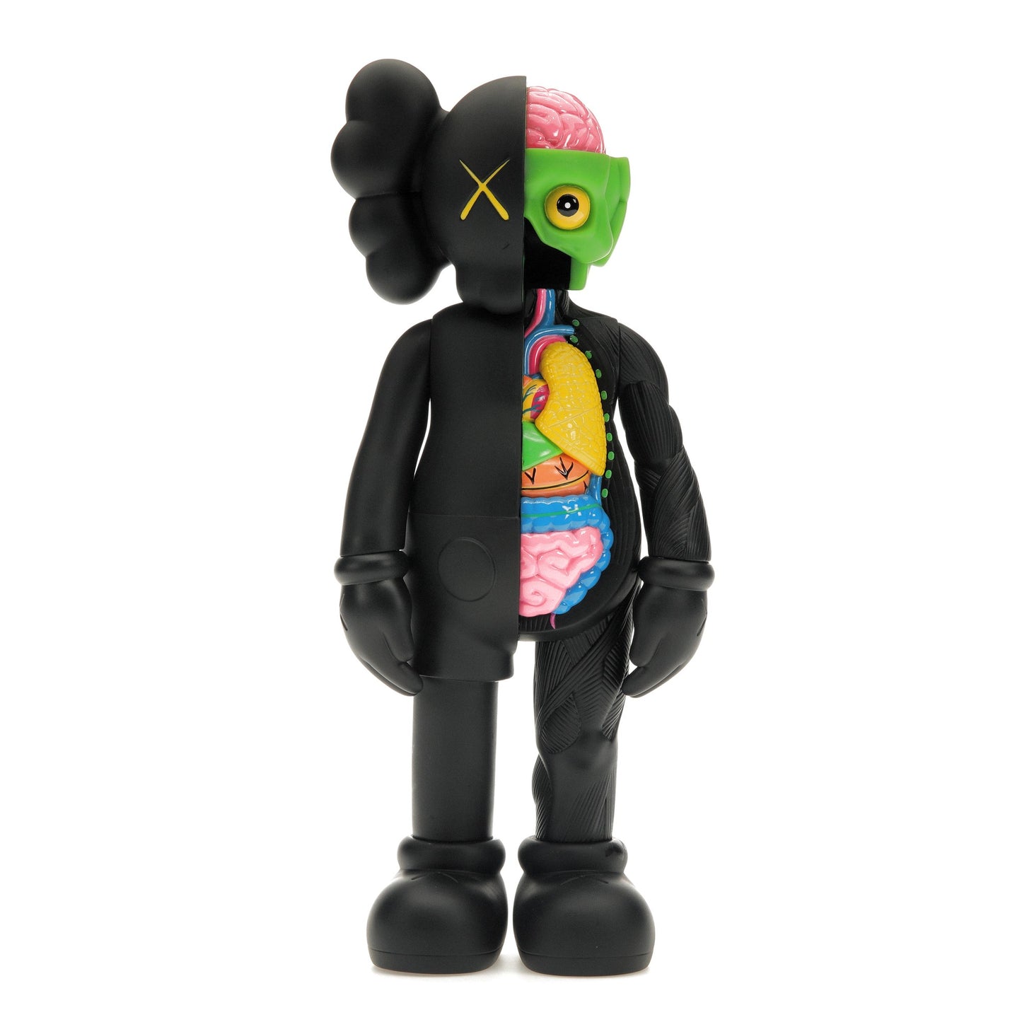 Figurine en vinyle KAWS Companion Flayed Open Edition, noire