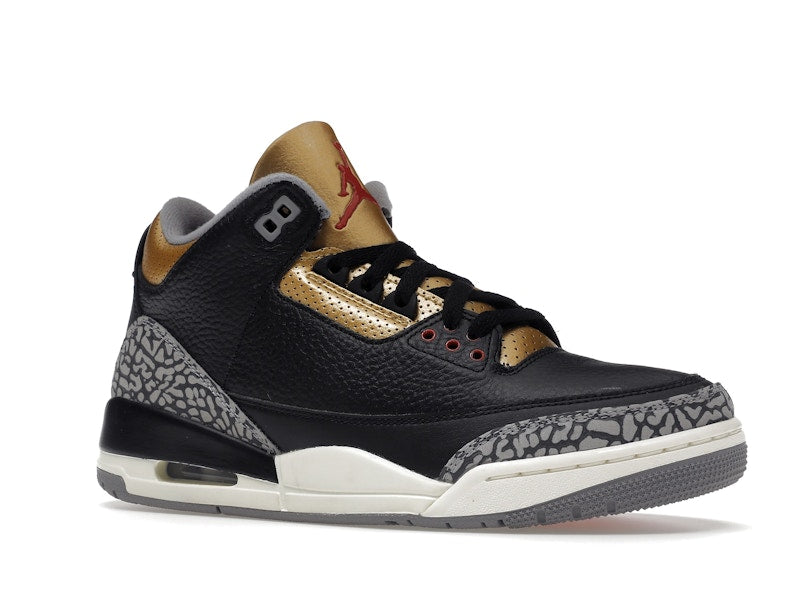 Jordan 3 Retro Black Cement Gold