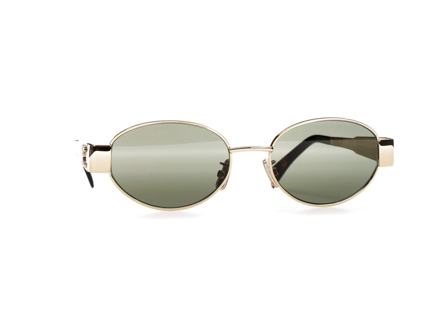 Celine Triomphe Metal 01 Sunglasses Gold/Green