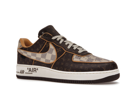 Nike Air Force 1 Low Louis Vuitton Monogram Brown Damier Azur