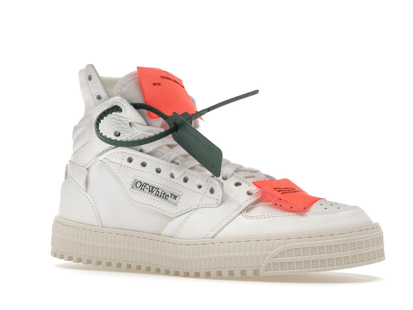 OFF-WHITE Off Court 3.0 Cuir Blanc Blanc Orange 