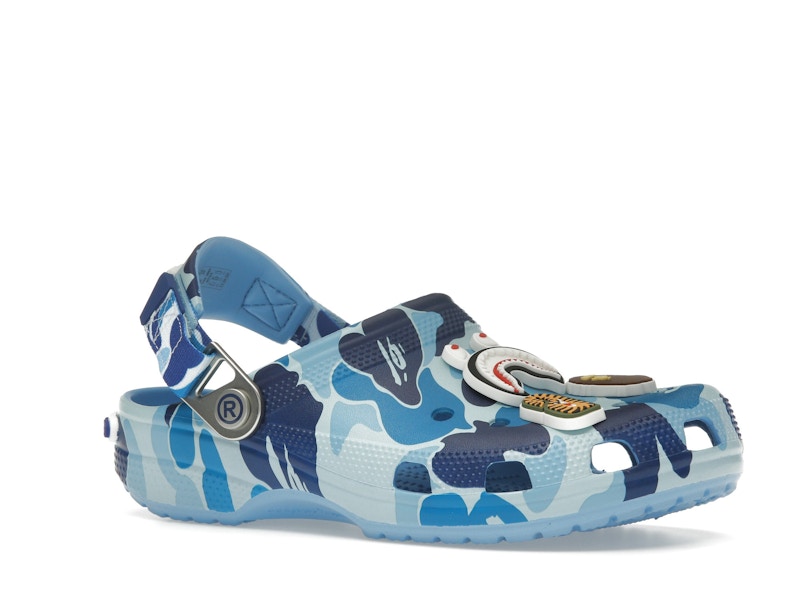 Crocs Classic Clog A Bathing Ape ABC Camo Blue