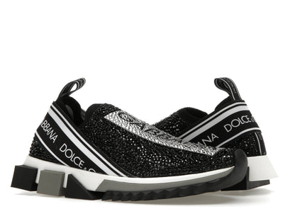 Dolce & Gabbana Sorrento Slip On Black Crystal