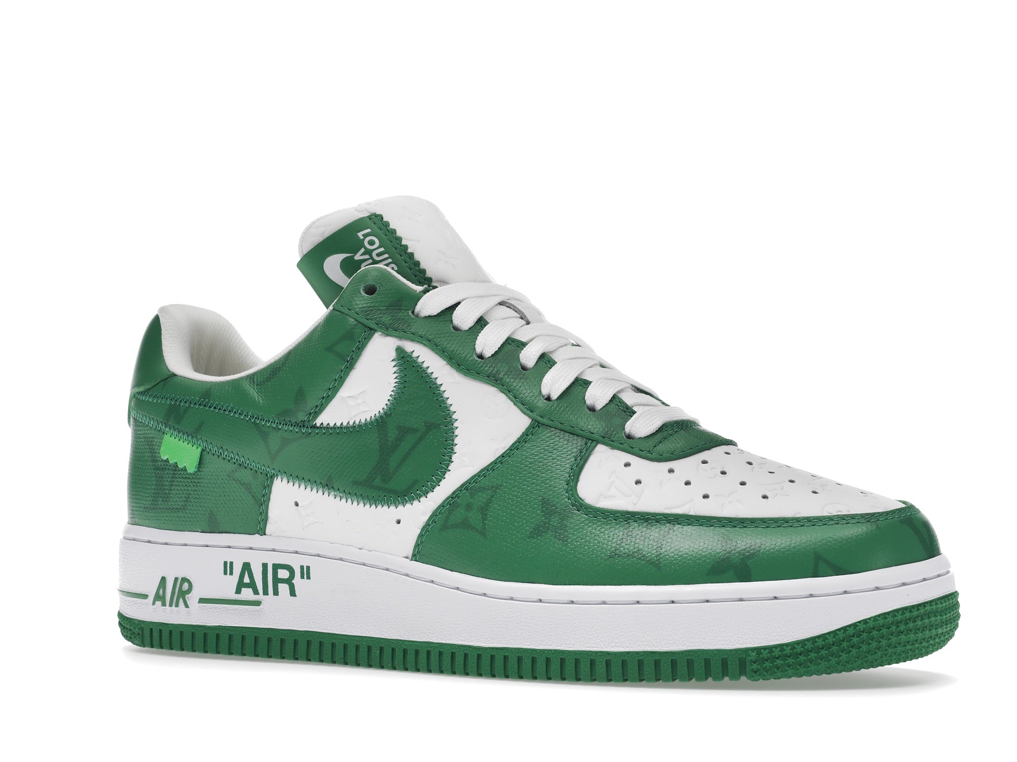 Louis Vuitton Nike Air Force 1 Low By Virgil Abloh White Green Sneaker Store Co